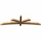 Ekena Millwork Davenport Timber Gable Bracket, Western Red Cedar, 84"W x 24"H x 3 1/2"D x 3 1/2"F, 7/12 Pitch GBW084X24X0404DAV00SWR - alternate 3